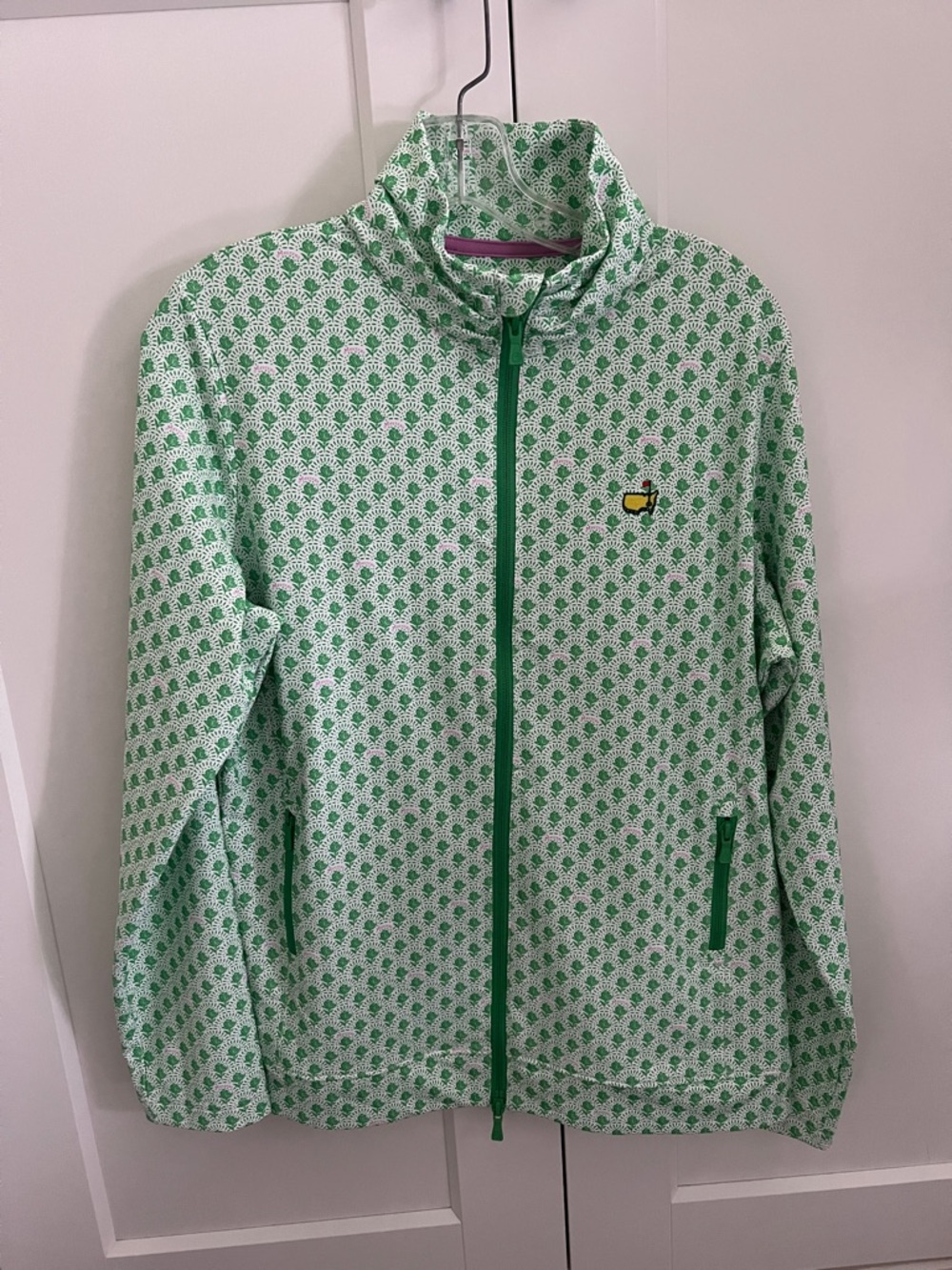 Masters Magnolia Lane Tech printed zippered pullover